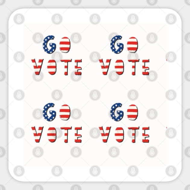 Go Vote Sticker by Sandra Hutter Designs